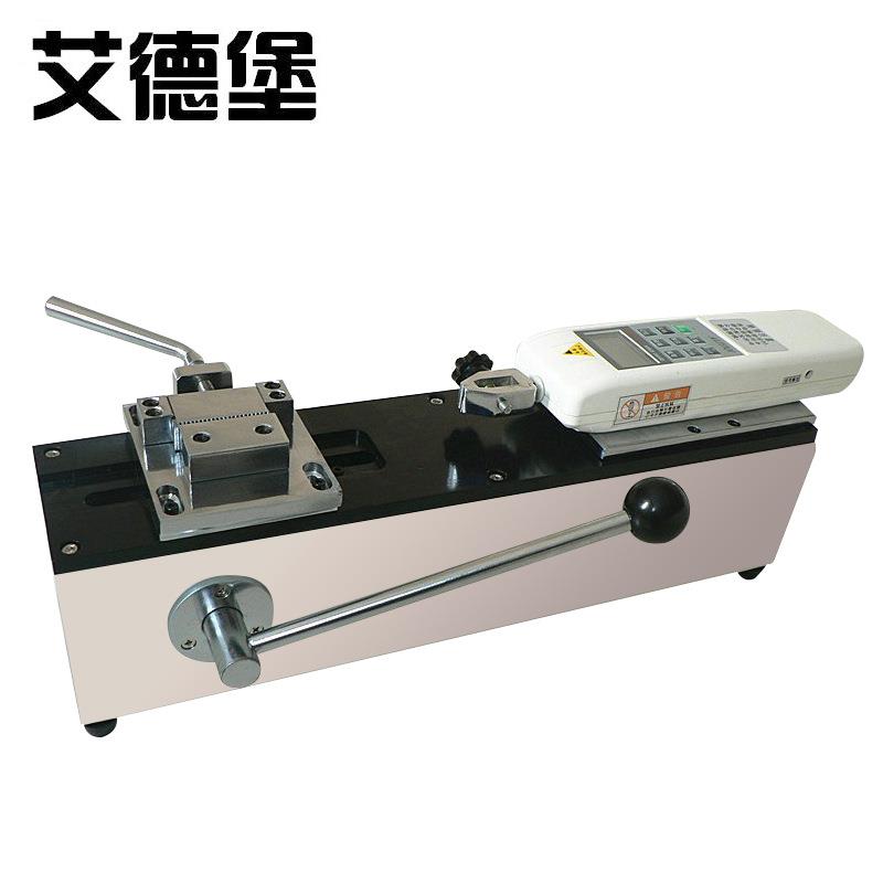 手动卧式测试台HPH-500配500N数显推拉力计+端子夹具