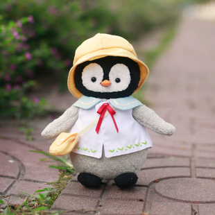 MEEMO米萌手工刺绣玩偶布艺DIY材料包卡通娃娃企鹅卡奈材料包套装