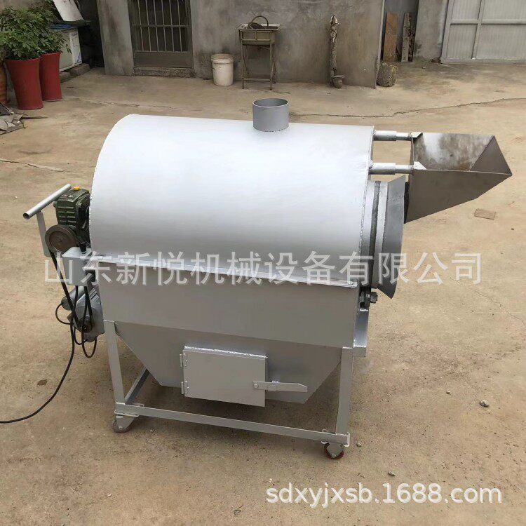 小型滚筒炒货机 煤炭柴火加热花生瓜子干果翻炒机 坚果炒锅