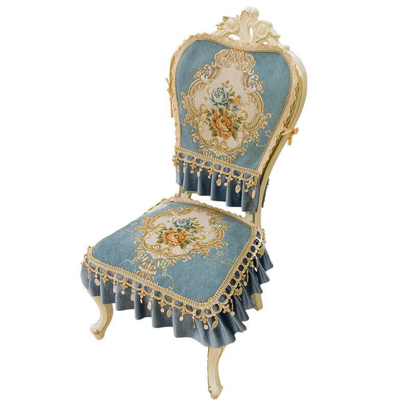 欧式餐椅垫坐垫防滑高档奢华家用透气餐桌布椅子套罩套装凳罩定做