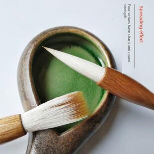 包邮 楷书兼毫毛笔 欧楷专用 田欧 中大号 狼羊兼毫笔