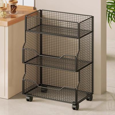 厨房蔬菜置物架放水果家用落地多功能收纳台面调料多层菜篮菜架子