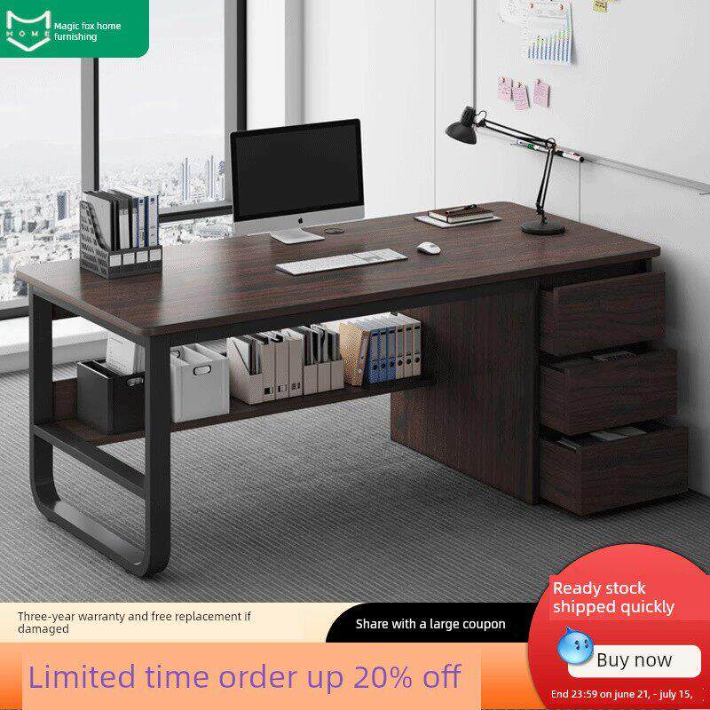 桌子和椅子组合办公室简单的现代员工桌子员工工作站简单桌面电脑