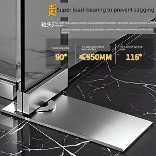 玻璃门地弹簧上下配件大全地黄钢化有框无框地簧818弹机芯通用型