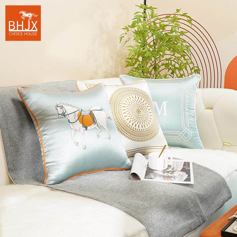 极简抱枕床头靠枕高端枕套沙发客厅皮质靠枕北欧风格抱枕套40x40