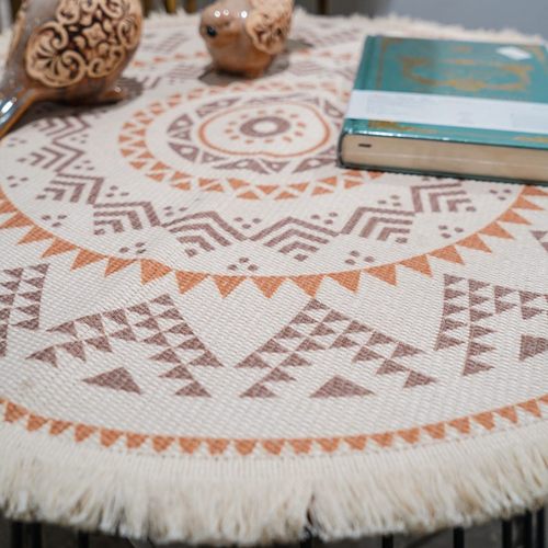 圆形棉麻茶几垫隔热垫北欧西餐垫防烫碗垫茶杯垫鼠标餐盘垫子加厚