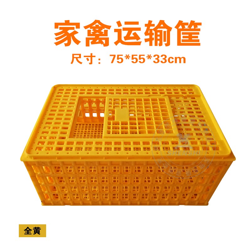 成鸡运输笼鸡用周转箱鸡鸭鹅兔鸽子运输笼鸡鸭鹅R周转箱框运输鸡
