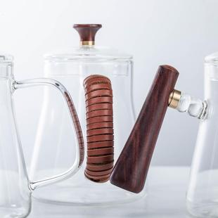 手工彩色手冲咖啡壶细口壶家用咖啡器具长嘴咖啡壶电陶炉加热 新款