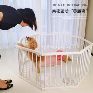 宠物围栏狗笼子兔笼狗栅栏加高防越狱中小型犬护栏可自由组合拼接