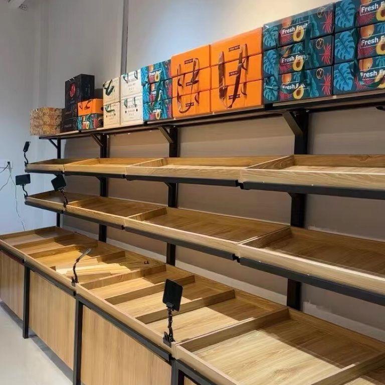 超市水果货架展示架水果架子创意多层水果店摆果展示框蔬菜架商用