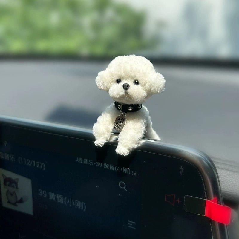 趴中控台工作台现货发货汽车成品屏幕天内可爱趴摆件女生5装饰品
