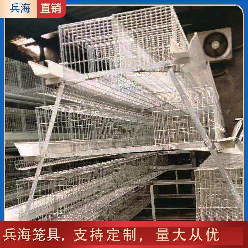 厂家直供阶梯式三层公鸡笼 养殖场公鸡笼三层立体公鸡笼 量大从优
