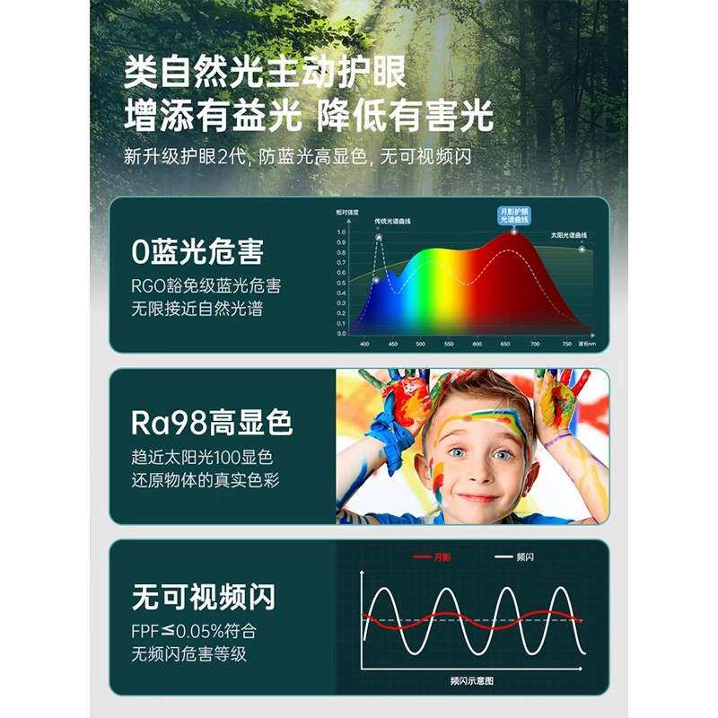 步步达高亮悬浮灯全光谱护眼客厅吸顶灯现代简约奶油风主灯具套餐