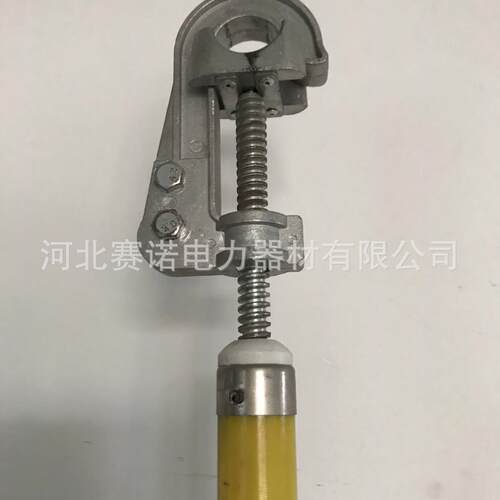 JT1601户外螺旋接地线猴头型挂钩接地线殿力牌1米-10kv接地线圆口