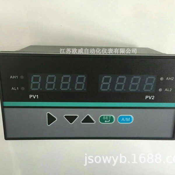双通道数显表 温度压力液位控制表 4-20mA显示仪可调智能电子