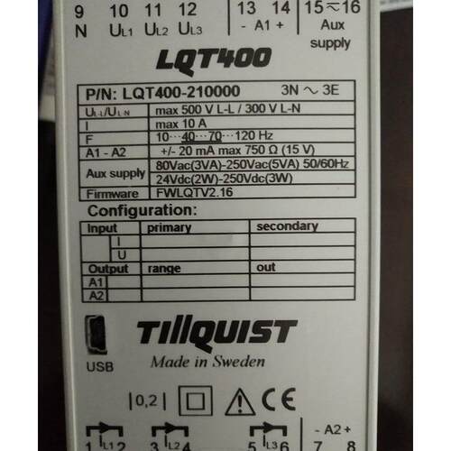 TILLQUIST变送器电流变送 器I480L-154更新为；LT10-I