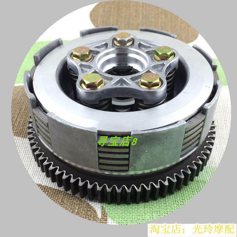 适用摩托车顶杆机CG125 珠江125钱江 WY三轮摩托车离合器总成73齿