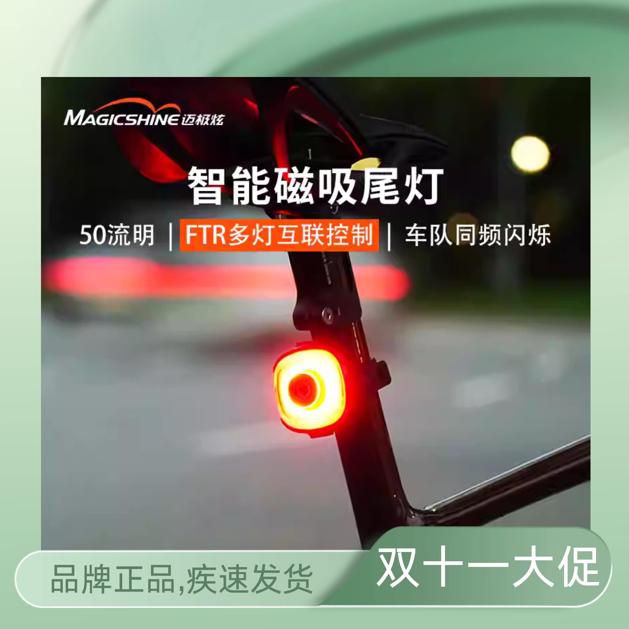 迈极炫自行车尾灯警示灯单车夜间骑行公路车后灯SEEMEE50MAG