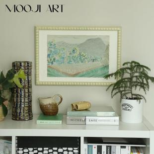 木吉艺术首创【清景】艺术装饰画客厅沙发背景墙高级感风景画实木