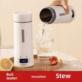 家用电热水杯便携式 旅行水杯保温全自动宿舍一体式 水壶