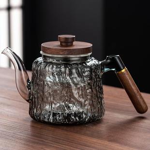 单壶锤纹蒸煮一体防爆玻璃煮茶器智能铝合金电陶炉泡茶烧水壶 新款