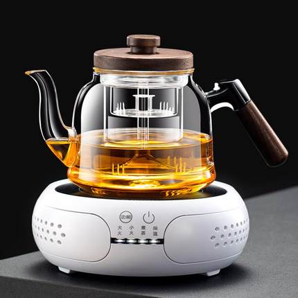 2024新款电陶炉煮茶壶具耐高温玻璃家用保温烧水专用养生蒸泡茶器