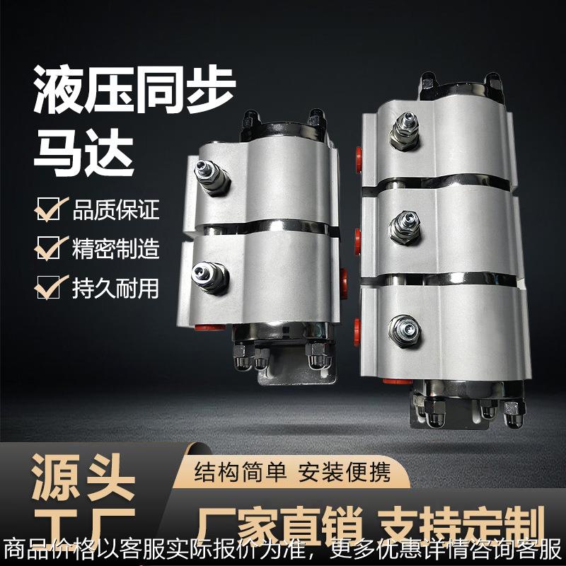 液压同步马达分流阀同步器油缸升降一进二出SD06齿轮分流减速机