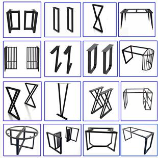 吧台脚架桌腿支架来图订制不锈钢茶几脚办公桌架脚客厅茶桌餐台脚