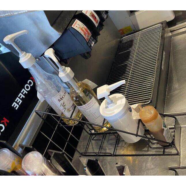 餐厅用咖啡糖浆架子酱瓶收纳架