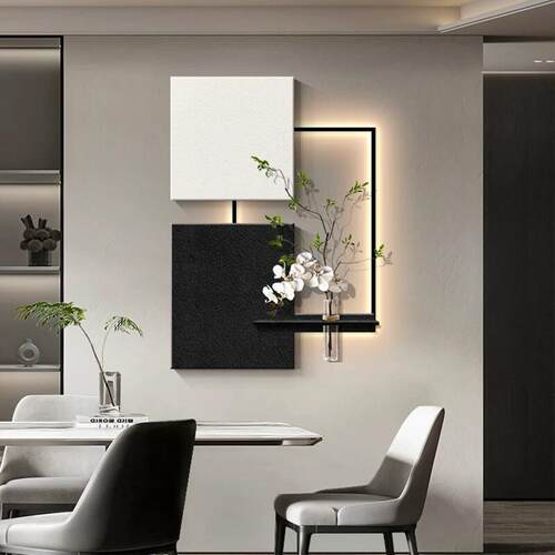现代轻奢客厅装饰画高级感玄关挂画立体砂岩抽象餐厅壁画2025新款