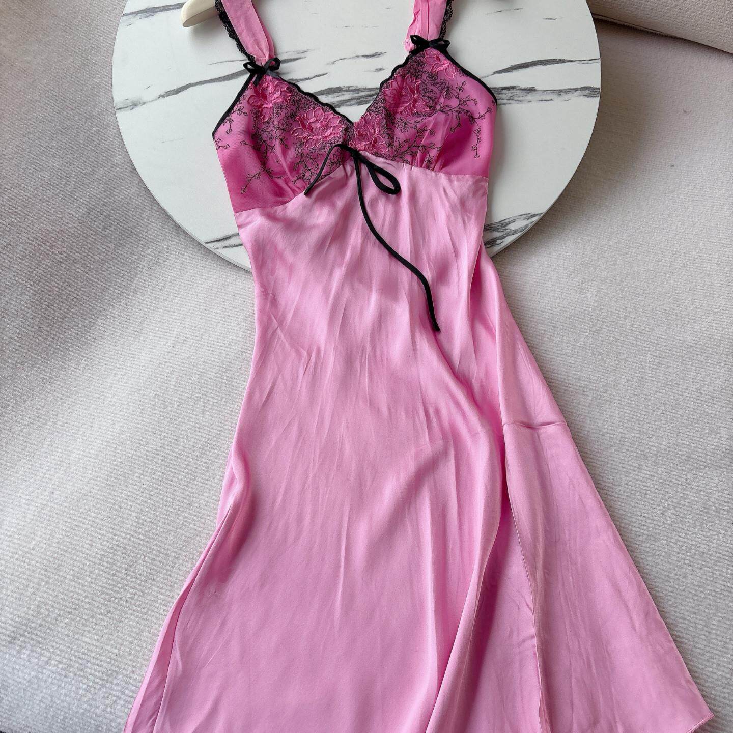 微瑕居家服集合链接！女士夏季真丝素绉缎睡裙睡衣睡裤桑蚕丝吊裙