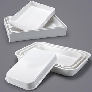 采购产品10块红烧蔬菜，红烧熟食冷盘，商业三聚氰胺托盘，矩形塑