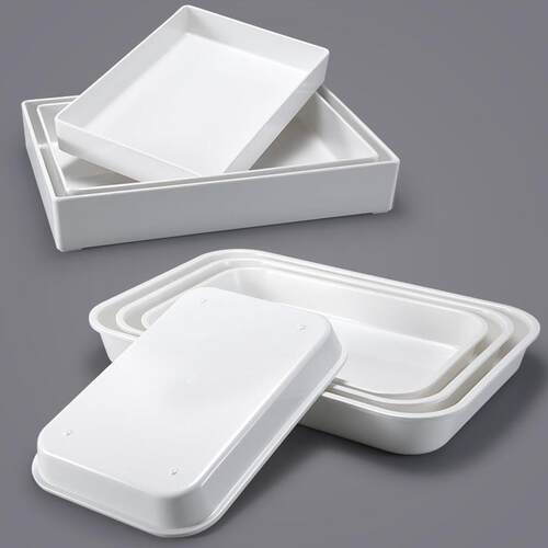 采购产品10块红烧蔬菜，红烧熟食冷盘，商业三聚氰胺托盘，矩形塑