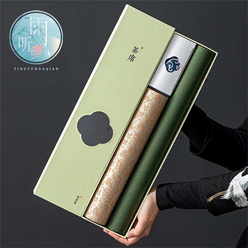 织锦缎防水茶席新中式禅意茶桌旗A茶垫布艺轻奢茶台茶几布茶道零