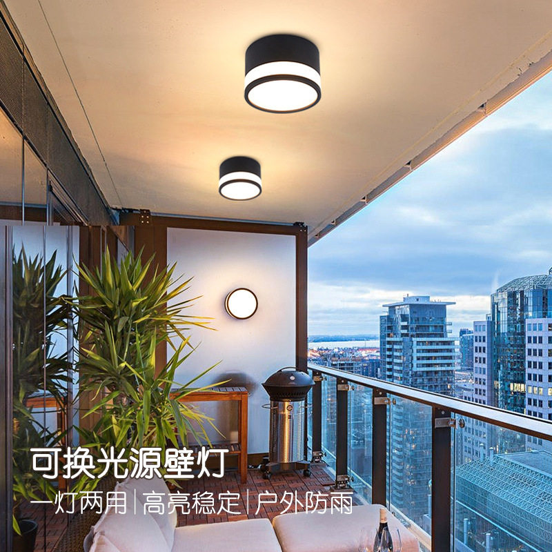 户外壁灯防水别墅庭院围墙灯超亮室外门口照明灯走廊过道壁灯筒灯