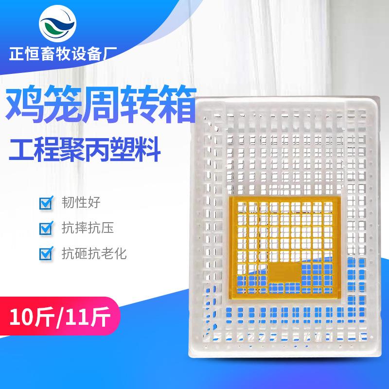 鸡笼子家用加厚家禽周转箱筐大号塑料鸭笼鹅笼鸡笼子加粗兔笼运输图片