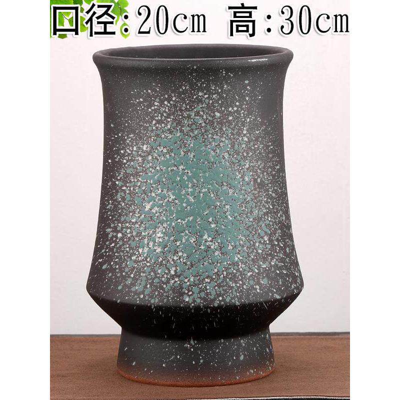 双耳朵粗陶花盆老桩法师绿植三角梅覆古创意室内庭院吸水透气陶瓷