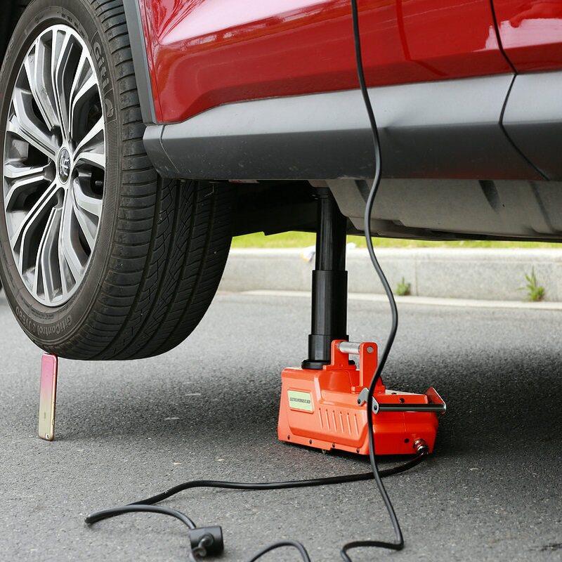 12v房车电动液压卧式千斤顶省力换胎救援工具货车24v车载10吨