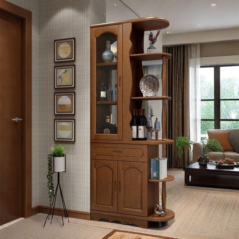 实木间厅柜玄关柜小户型屏风隔断客厅遮挡客厅门厅柜屏风鞋柜一体