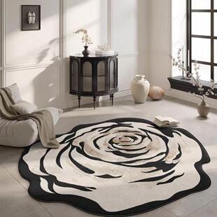 2025新型异形地毯客厅花地垫卧室床头沙发家居高端防水免维护