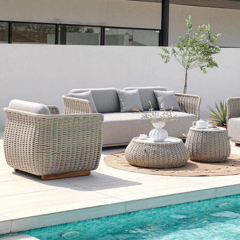 室外花园露台藤编休闲家具组合庭院别墅阳台编织露天防水户外沙发,住宅家具,户外沙发,淘宝优惠券,粉丝福利购,淘宝优惠卷