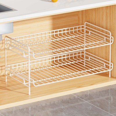 浴室多功能下水槽置物架卫生间落地式免打孔清洁用品收纳调料内置