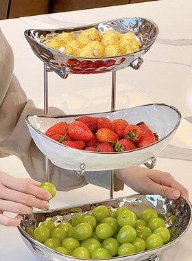 启派轻奢客厅高端大气上档次果盘摆件饰品搬N新家乔迁新居礼品实