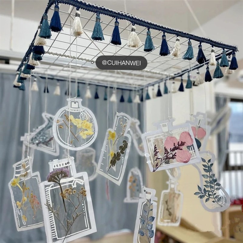 幼儿园环创装饰材料透明瓶子墙面贴纸简约手帐物品区域区角贴画
