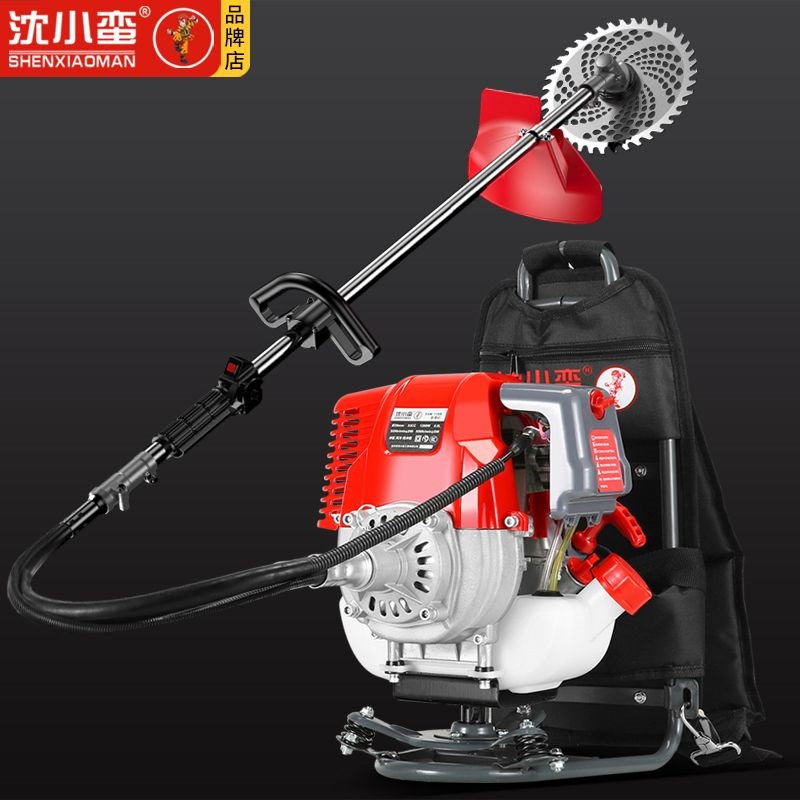 割草机汽油背负式四冲程小型多功能农用打草收P割家用机油除草神
