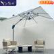 户外遮阳伞庭院伞花园别墅大理石遮阳伞摆摊咖啡厅太阳能灯罗马伞