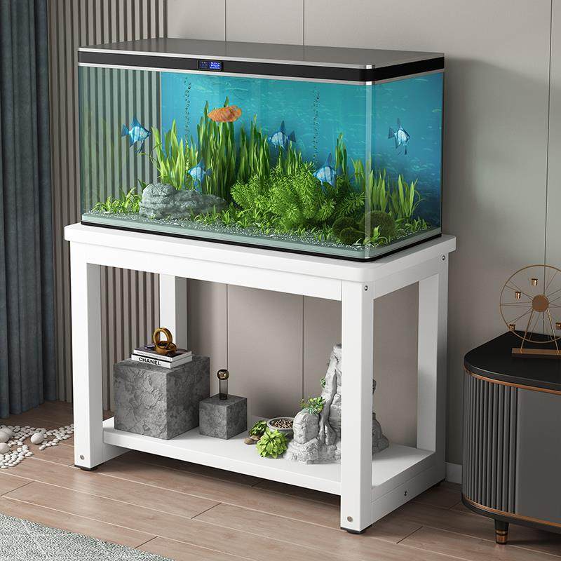 鱼缸柜金属鱼缸架子鱼缸桌钢木鱼缸底座鱼缸底架铁艺鱼缸置物架子