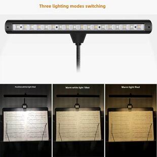 专业18LED乐谱架灯 可充电夹式钢琴灯 乐团乐谱灯 柔光护眼舞台用