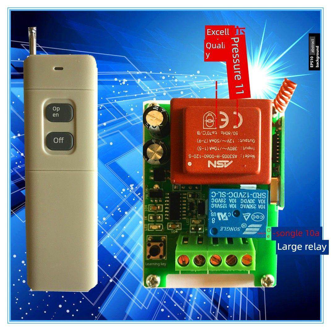 Ac380V单路多功能学习无线穿墙遥控开关模块断电控制器,电子/电工,遥控开关/无线开关/WIFI开关,淘宝优惠券,粉丝福利购,淘宝优惠卷