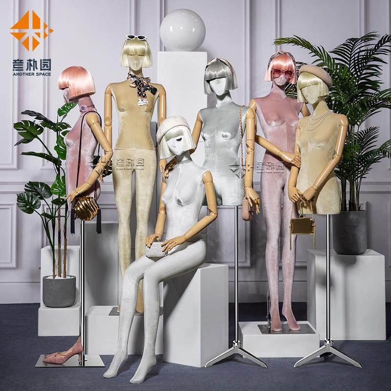 意朴园韩版全身人体橱窗模特道具女服装店假人女模特人偶展示架子